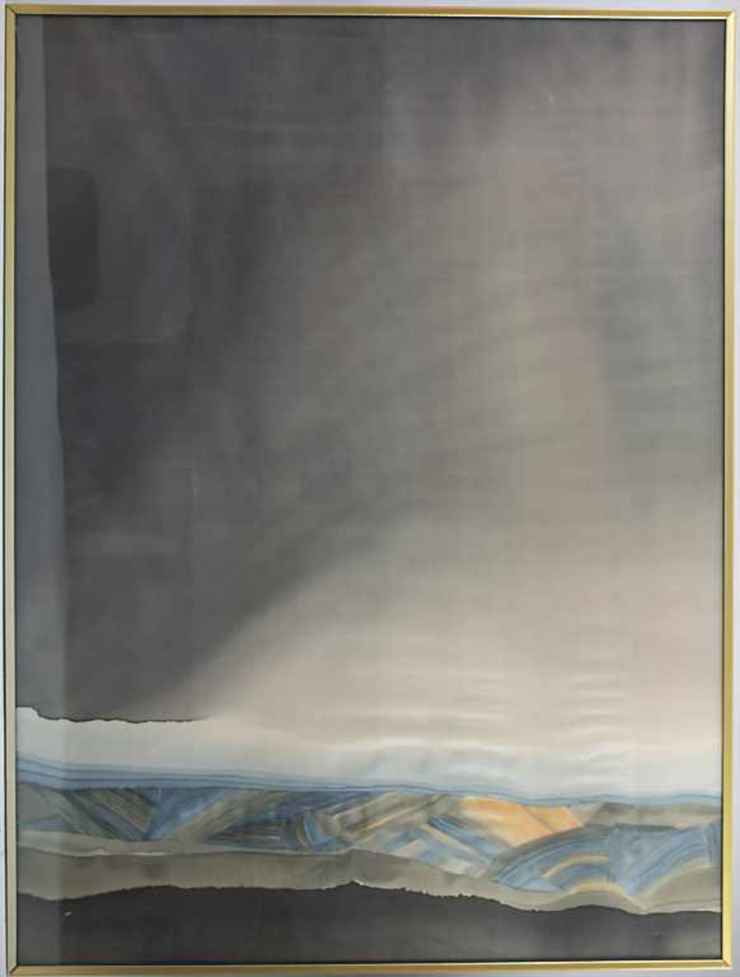 Renate Ziegler (20. Jh.), Seidenmalerei 'Landschaft' / A silk painting 'landscape' - Bild 2 aus 2