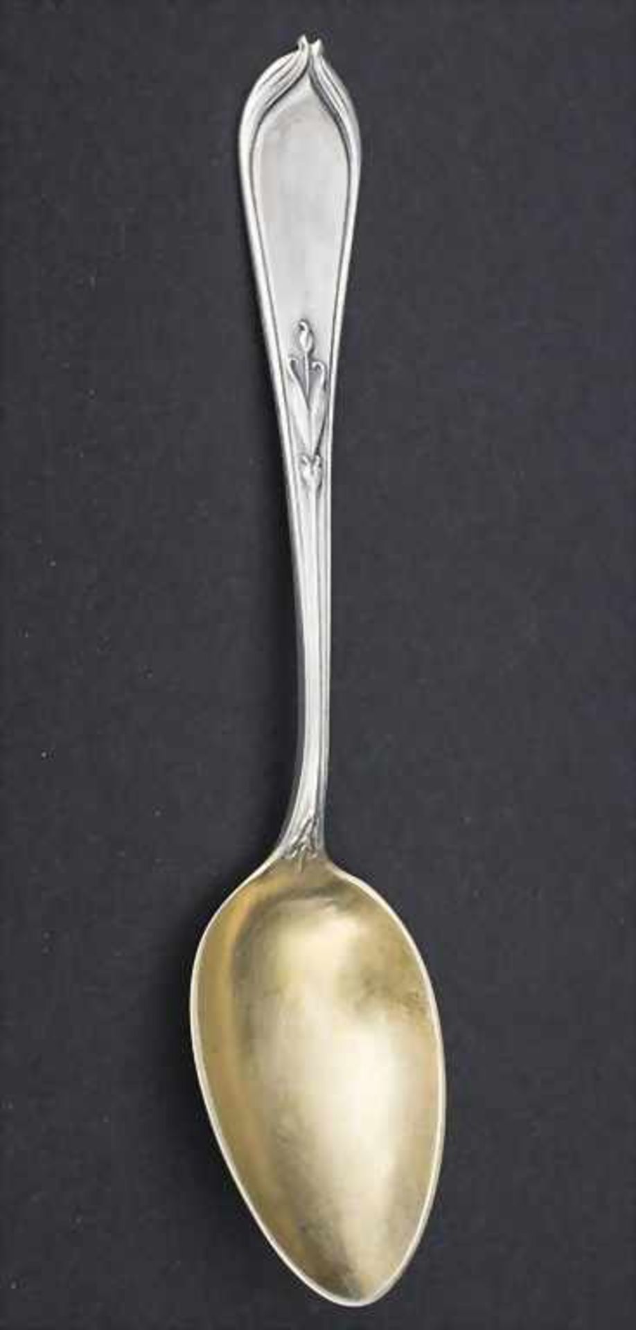 6 Jugendstil Teelöffel oder Mokkalöffel / 6 Art Nouveau tea or mocca spoons, Koch & Bergfeld, - Image 3 of 5