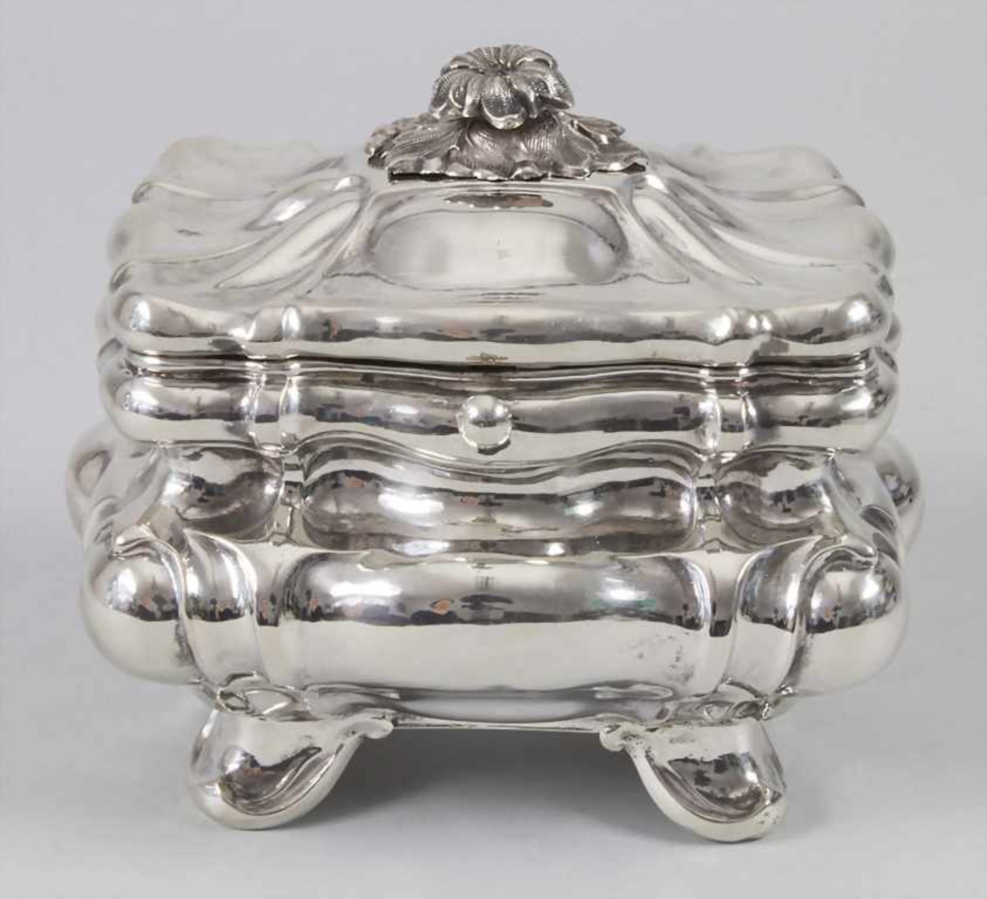 Biedermeier Zuckerdose / A silver sugar bowl, deutsch, um 1840