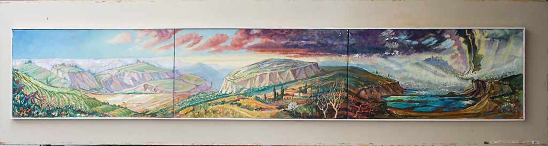 Hardy Schneider-Sato (1919-2002), Triptychon 'Die Crete' / A triptych 'The Crete' - Image 2 of 8