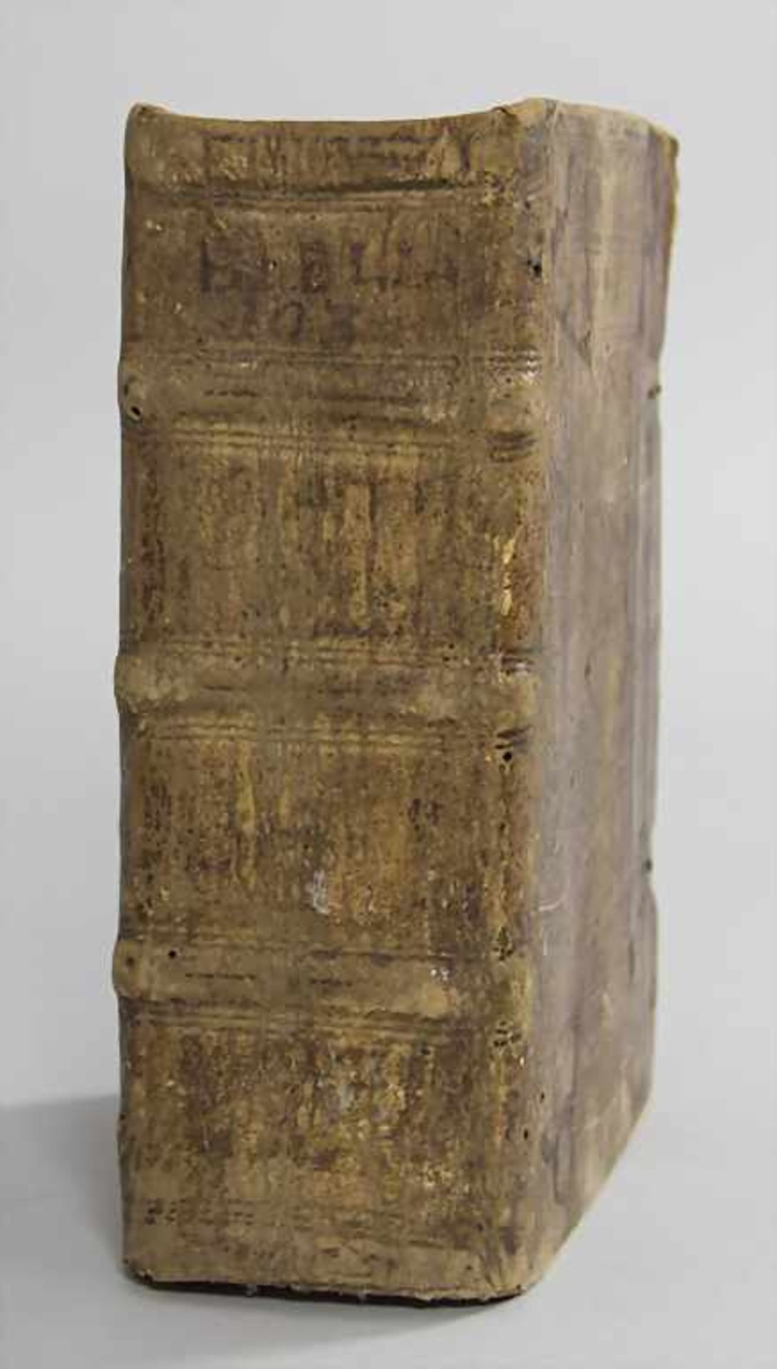 Antiquarische Bibel 'Bibliacum Summarioru' / An antiquarian bible, um 1610 - Image 2 of 4