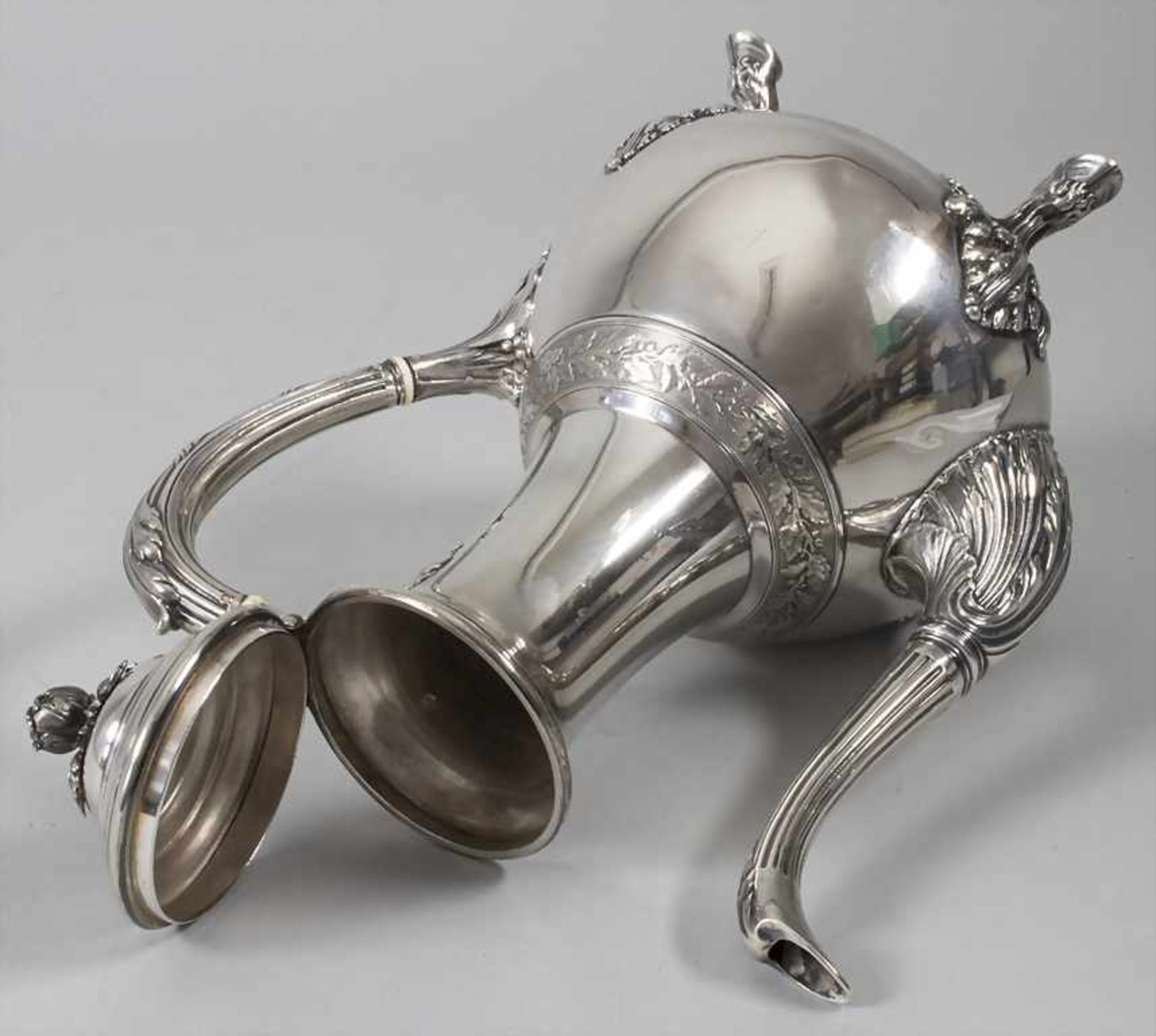 Kaffeekanne / A silver coffee pot, Nancy, Frankreich, um 1900 - Bild 6 aus 11