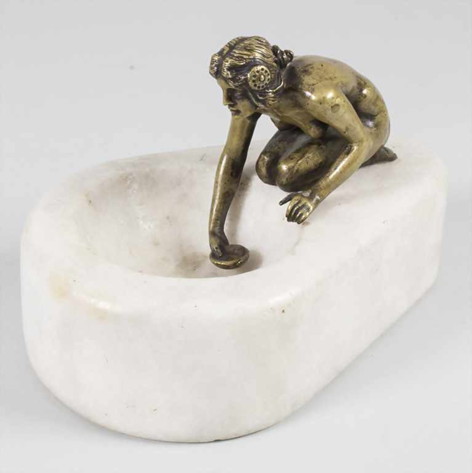 Jugendstil Bronze Skulptur 'Weiblicher Akt' / An Art Nouveau bronze sculpture of a female nude, Hans
