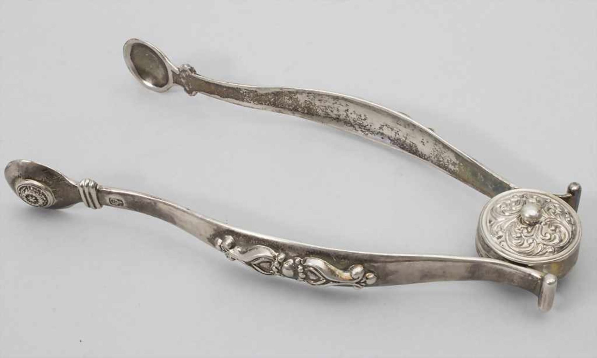 Zuckerzange / Silver sugar tongs, Josef Kucher, Wien, um 1833 - Bild 2 aus 7