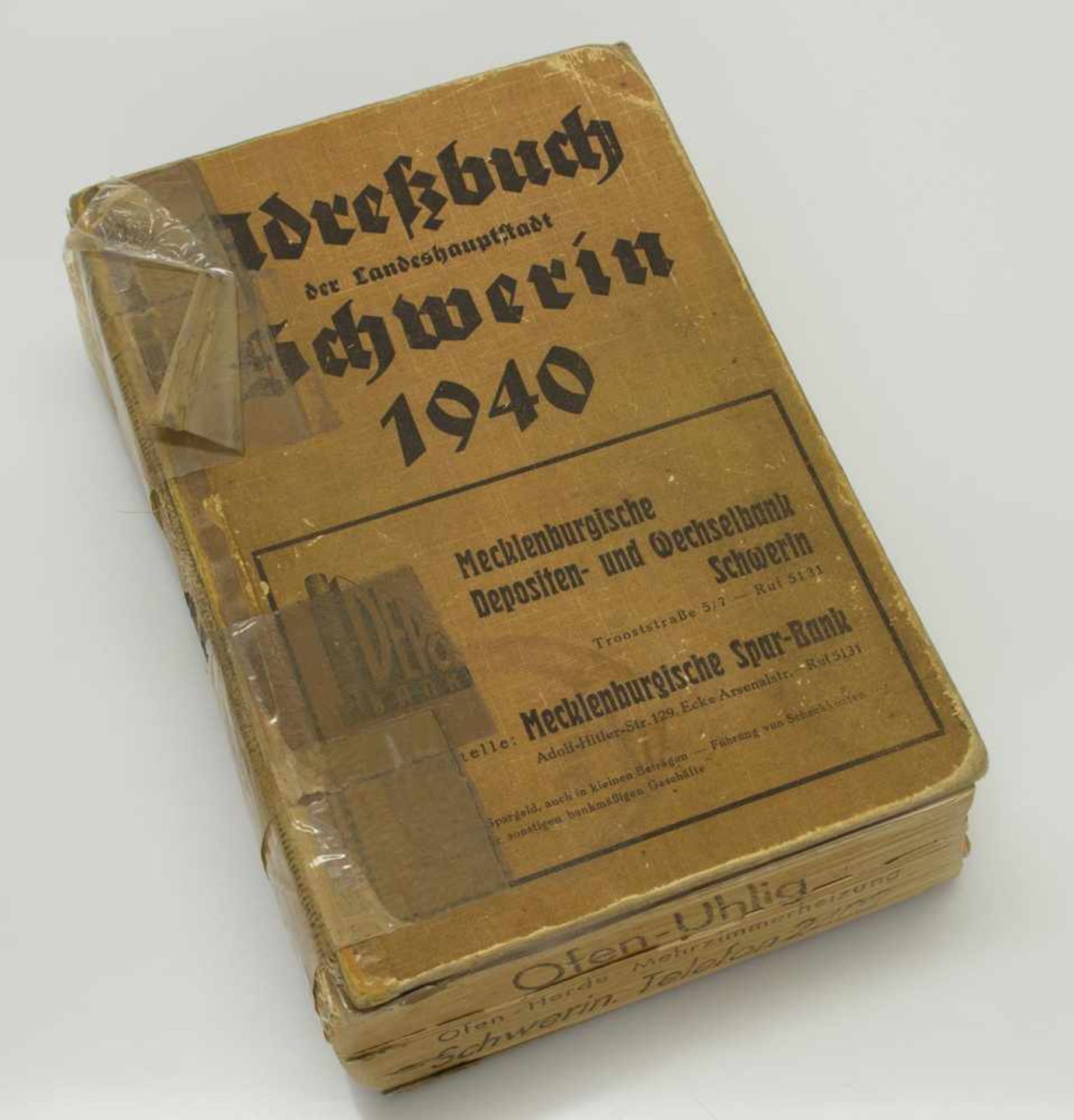 AdressbuchLandeshauptstadt Schwerin 1940