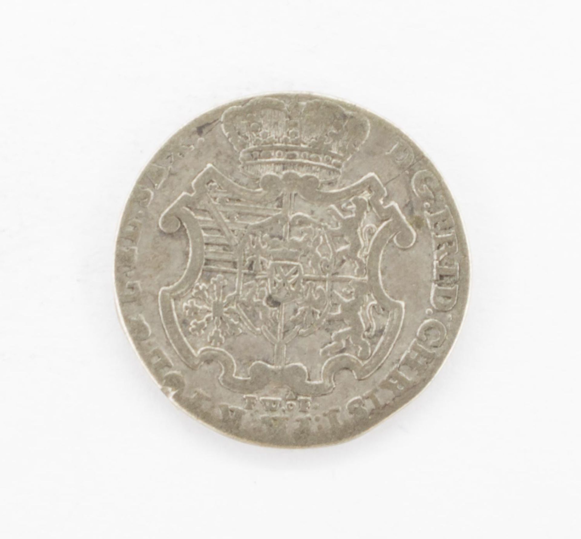 1/12 TalerSachsen 1763, Friedrich August III., Silber, ss+