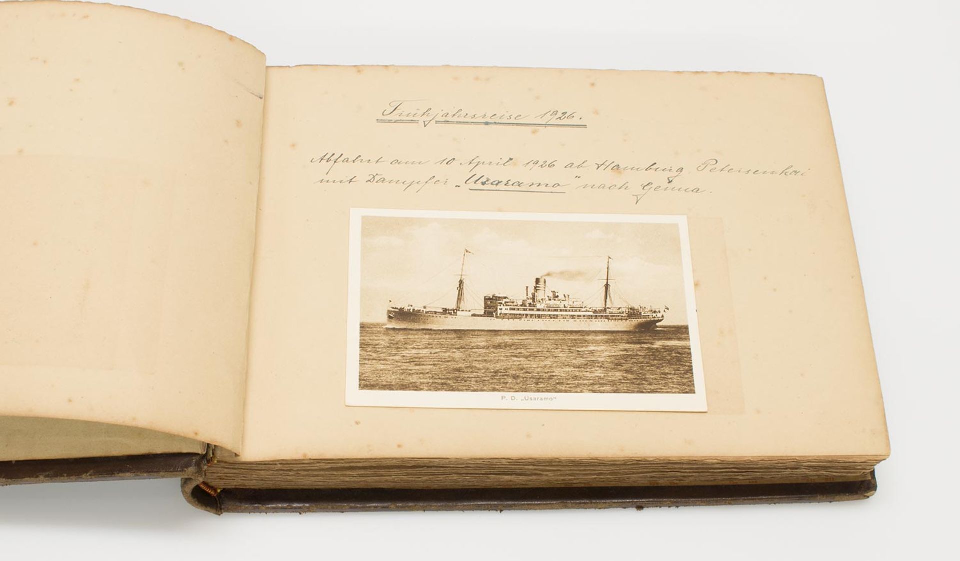 Fotoalbum„Reiseerinnerungen“ Hans Goebels Schiffsreise Hamburg - Genua 1926, England/ Schottland