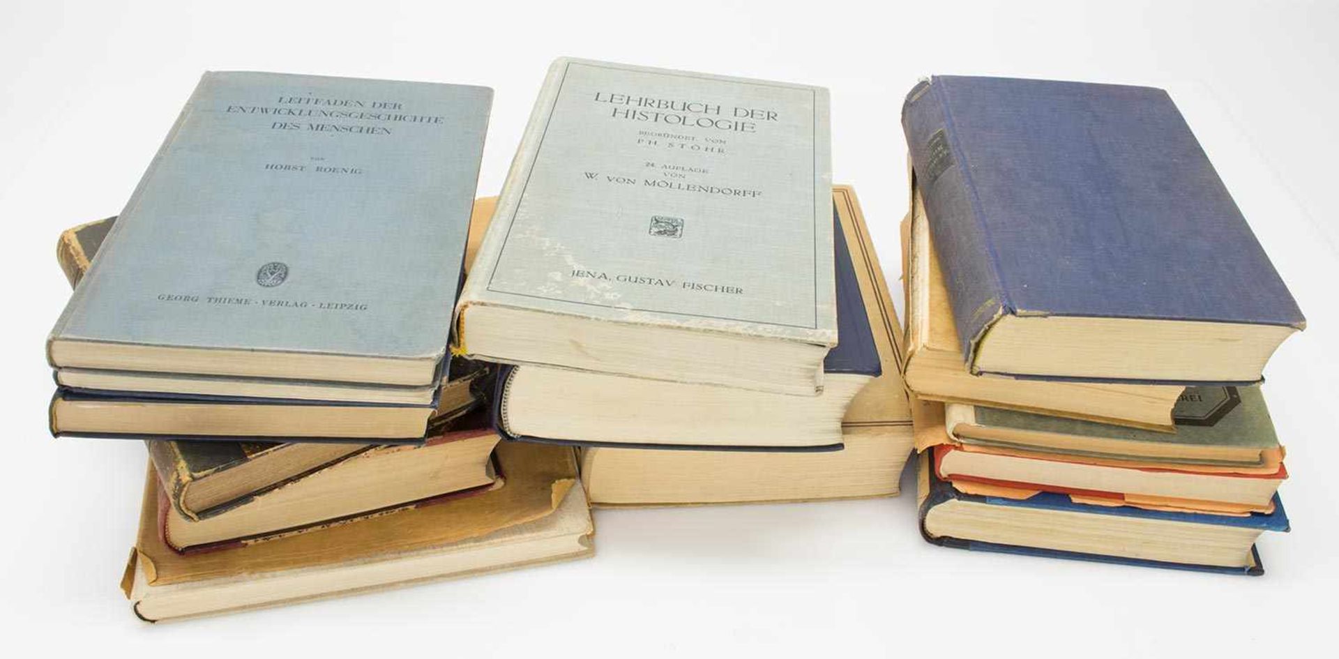 Lot Medizinische Lehrbücher (Standartwerke)ab 1888, u. a. Hoffmann „Vorlesungen über allgemeine