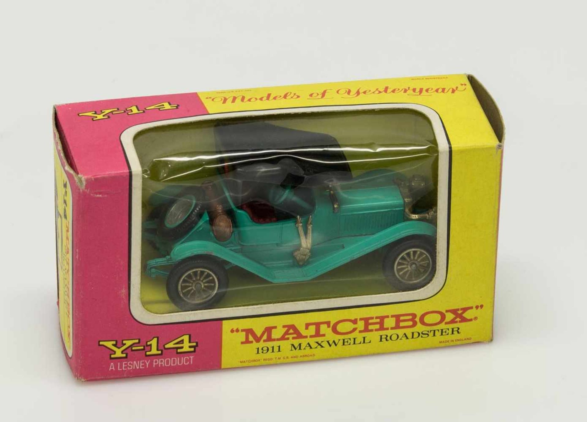 Matchbox „Models of Yesteryear“Matchbox No. Y-14, Maxwell Roadster 1911, Grün, goldene