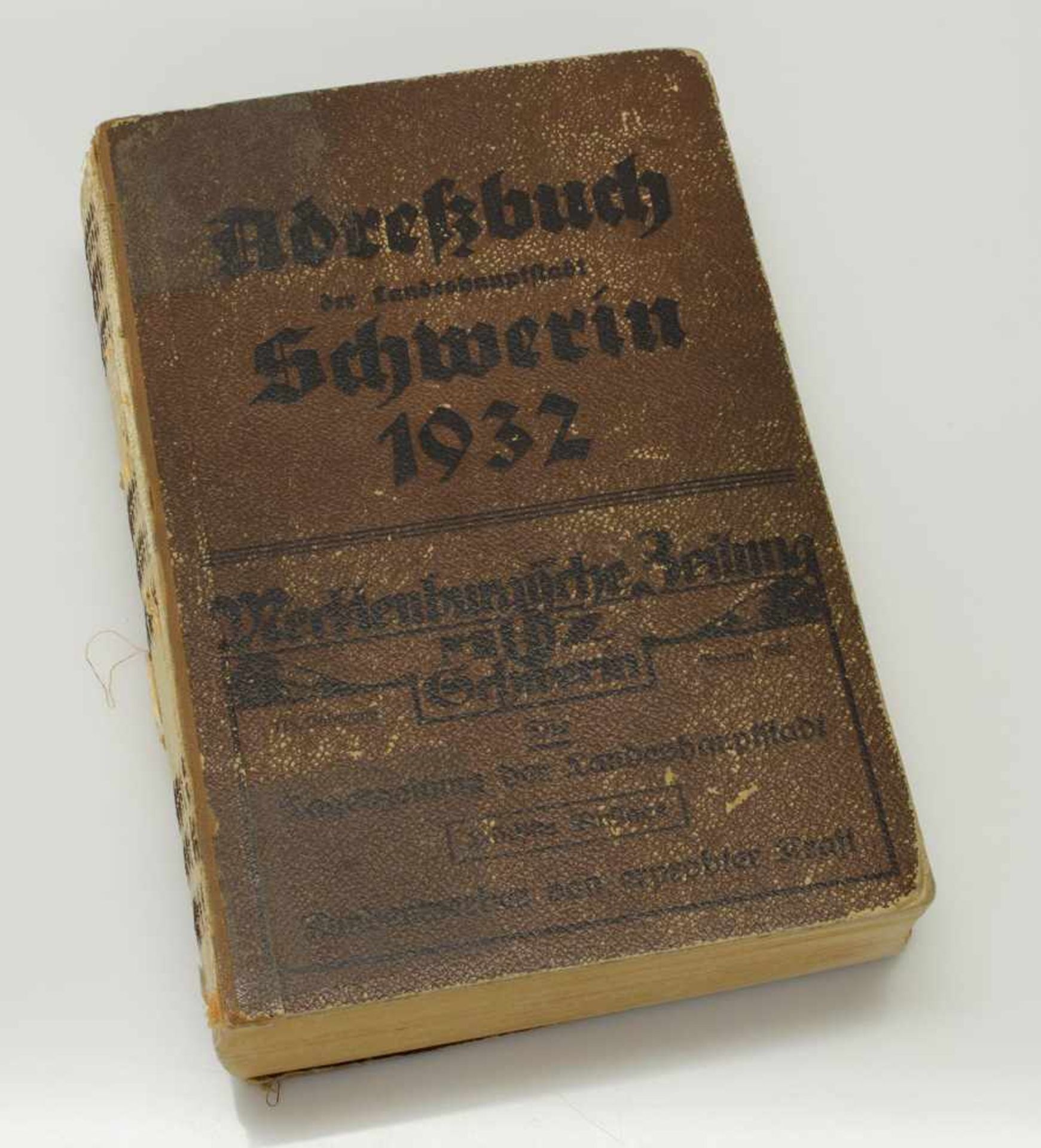 AdressbuchLandeshauptstadt Schwerin 1932