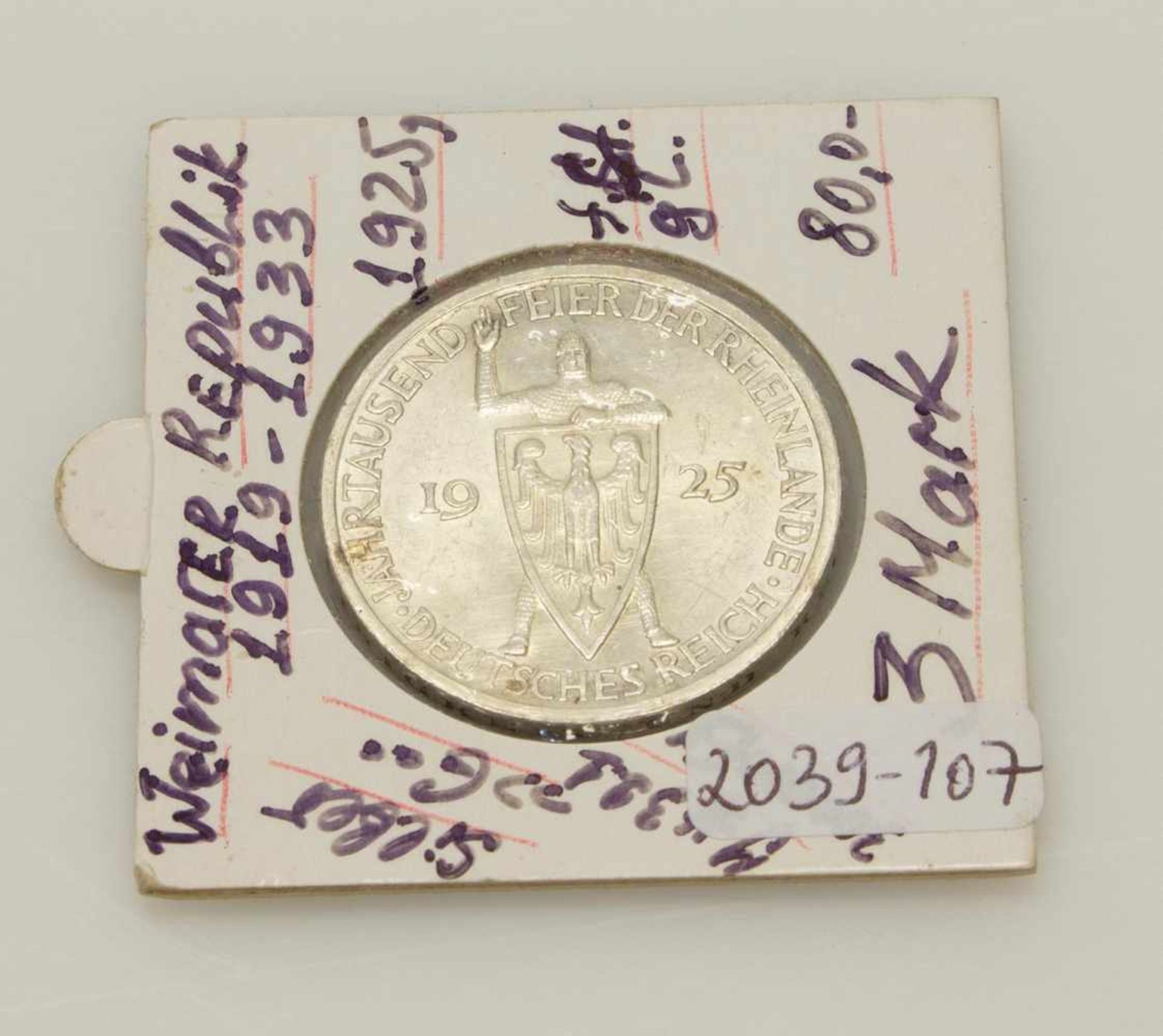 3 Reichsmark - Bild 2 aus 2