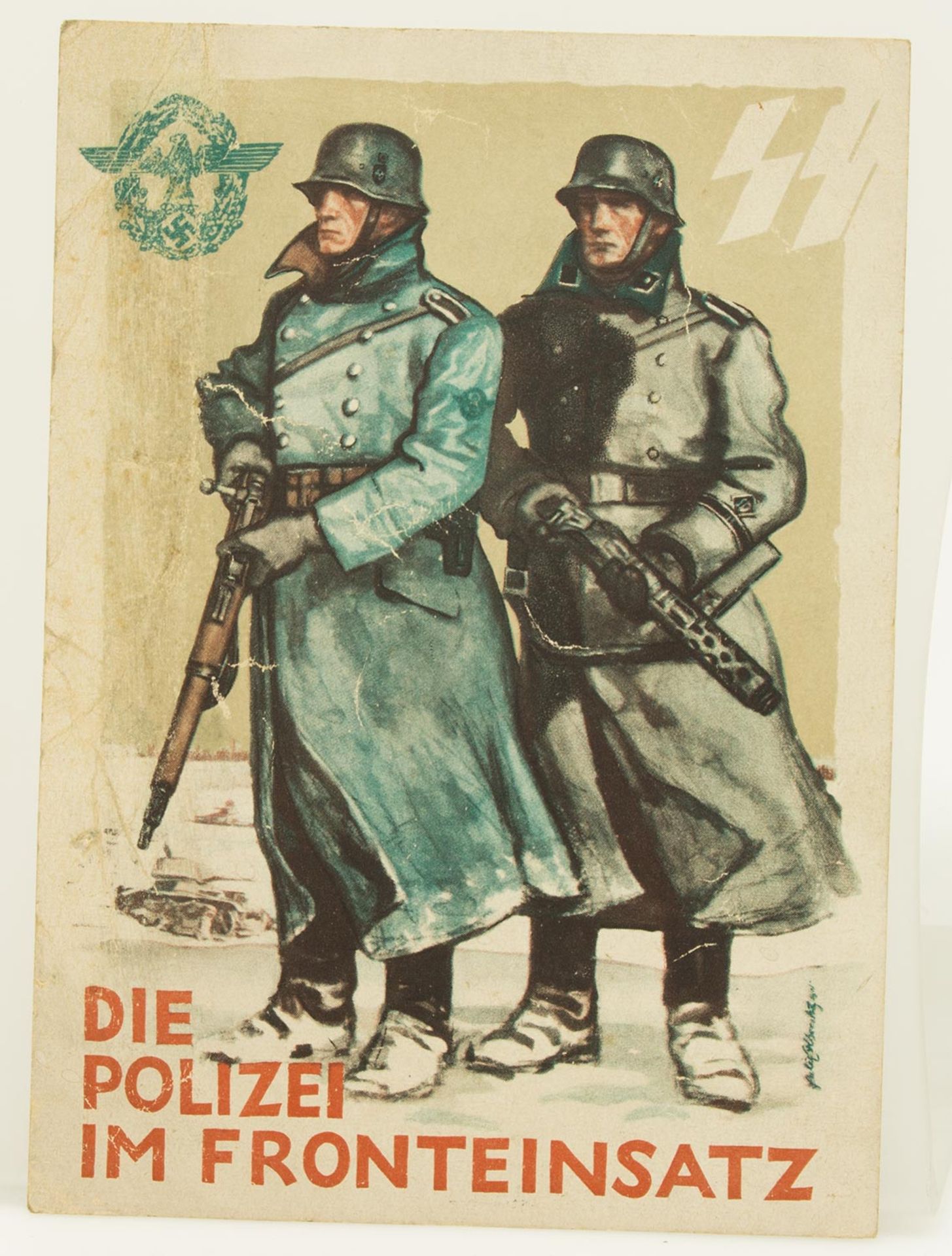 Adolf Hitler„Mein Kampf“, Zentralverlag der NSDAP, München 1939, Zwei Bände in Einem, 781 S., - Bild 3 aus 4