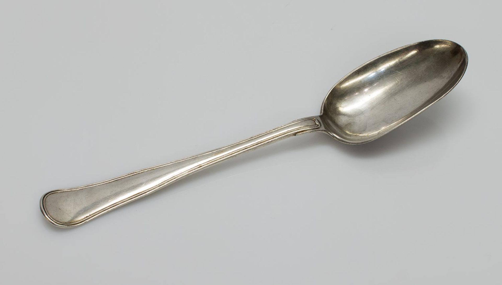 SuppenlöffelDänemark um 1860, m. Meistermarke, Silber, 67 g