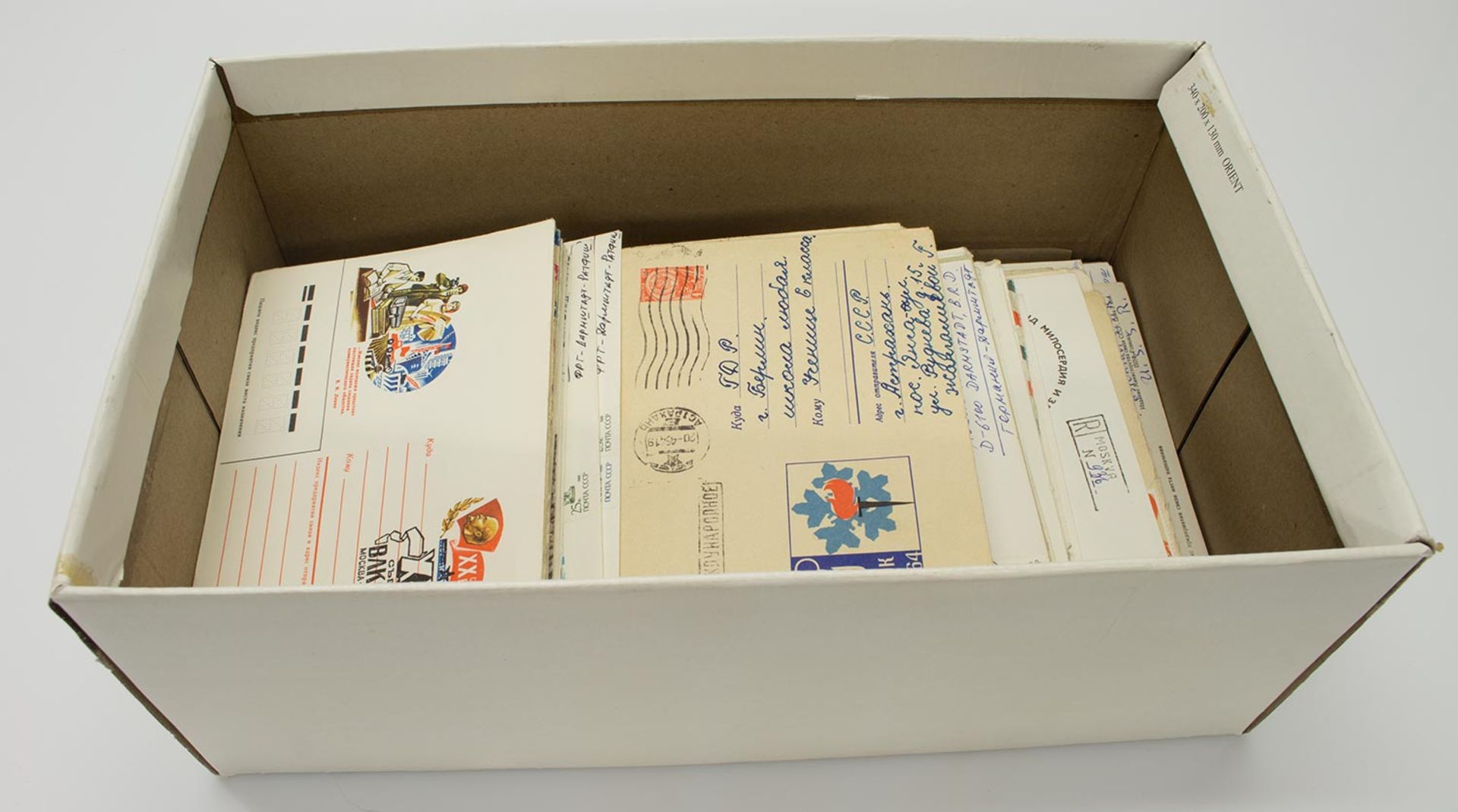 Postendiverse Ganzsachen u. Briefe aus der UdSSR, ca. 1500g