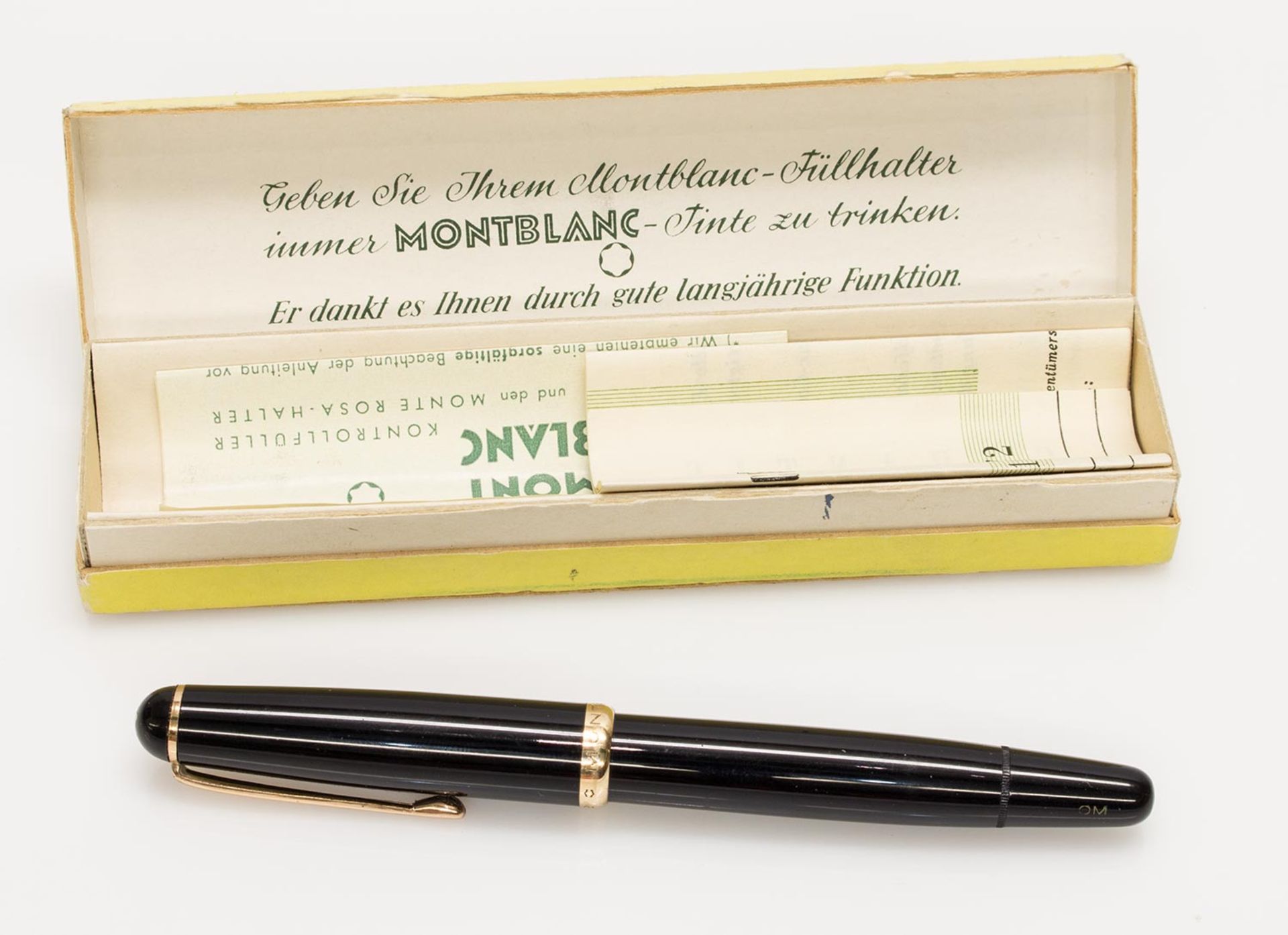 Füllfederhalter„Montblanc“, Modellnr. 342, in Original-Verpackung, m. Gebrauchsanweisung,