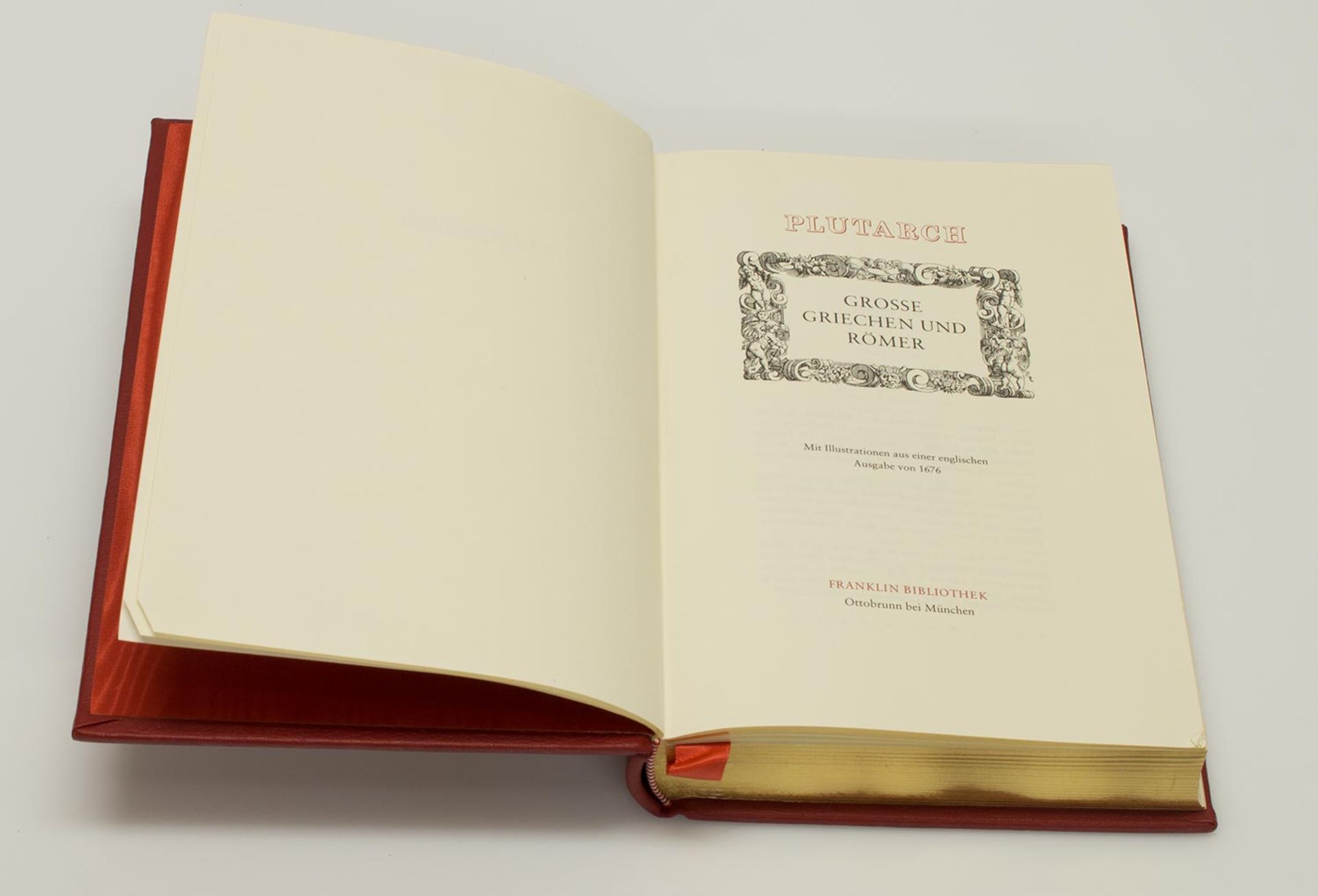 Herausgeber„Plutarch - Grosse Griechen und Römer“, mit Illustrationen d. englischen Ausgabe v. 1676,