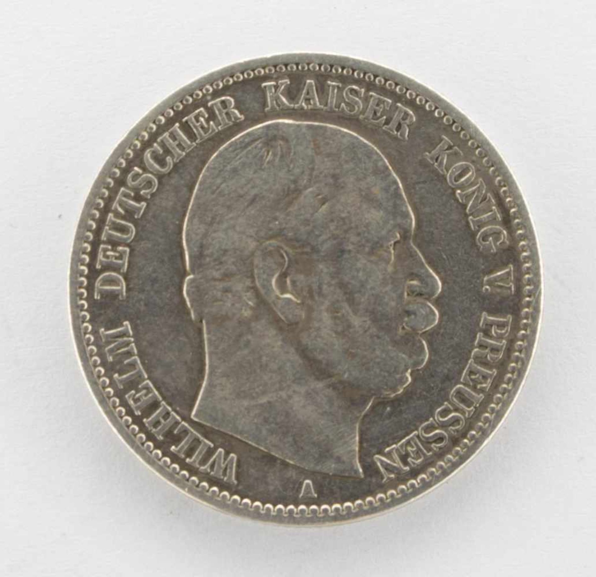2 MarkPreussen 1877, Wilhelm I., Silber, s-ss