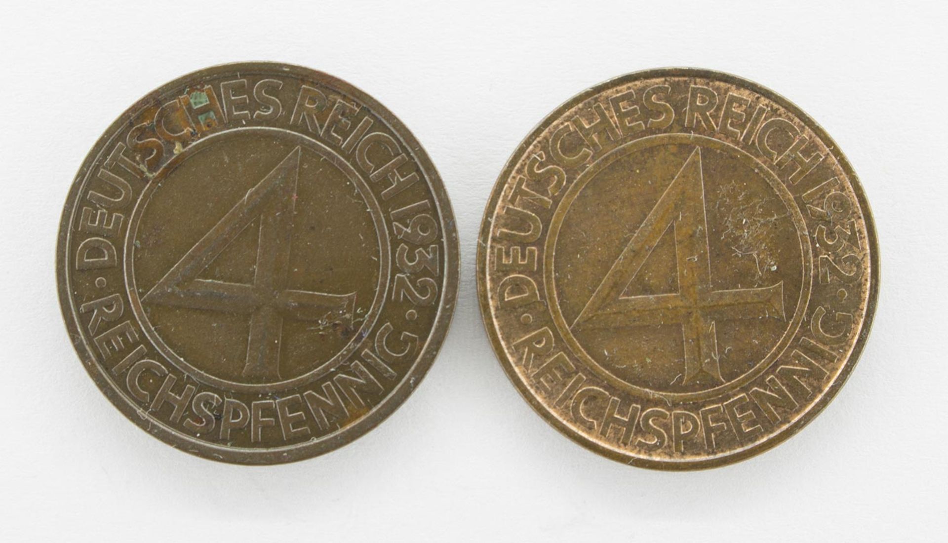 2 x 4 Pfennig - Image 2 of 2