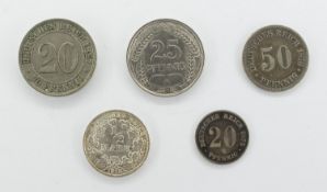 5 Münzen