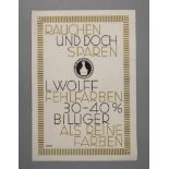 Werbeplakat L. Wolff