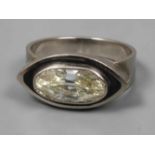 Ring mit Diamant von 2,85 ct