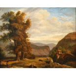 Christian Friedrich Gille, attr., Berglandschaft