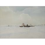 Prof. Wilhelm Herberholz, "Winter am Niederrhein"