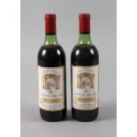 Zwei Flaschen Rotwein