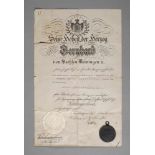 Medaille für Verdienst im Kriege 1915 Meiningen<