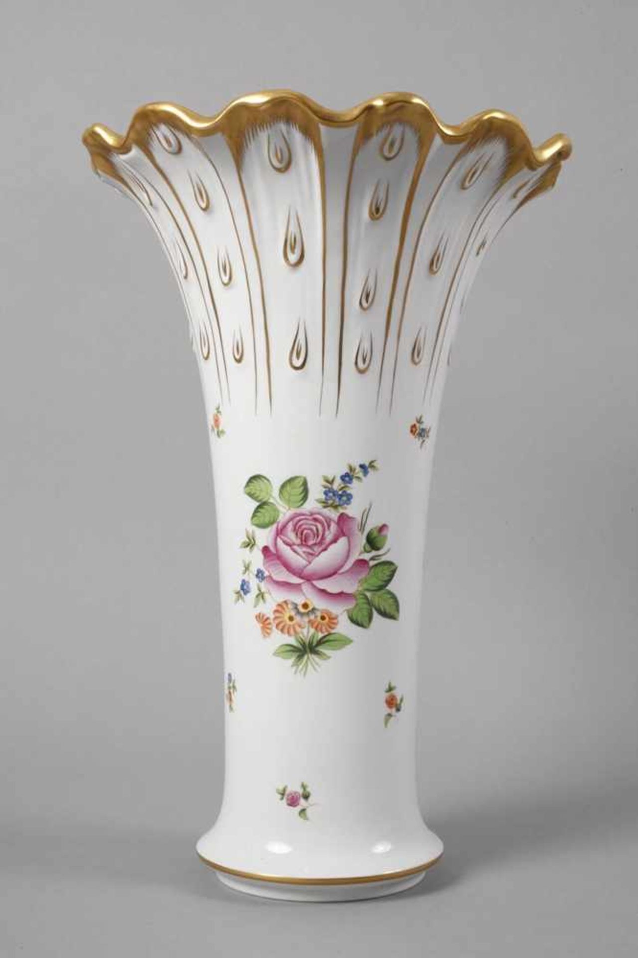 Herend Ungarn Vase "Petit Bouquet de Rose" - Bild 2 aus 4