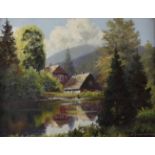 Wilhelm Pramme, idyllische Thüringer Landschaft<