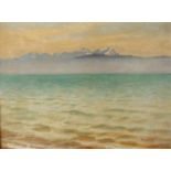 Otto Tillkes, "Bodensee mit Nebelstreif"