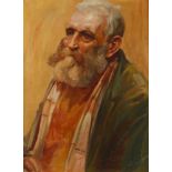 Jean Colin, HerrenportraitBildnis eines älteren bärtigen Herren mit weißem Haar, leicht pastose