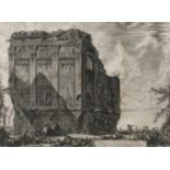 Giovanni Battista Piranesi, "Tempio antico …"Blick auf die Ruine eines römischen Tempels mit