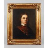 Barockportrait nach Samuel van HoogstratenSelbstbildnis als junger Mann mit offenem langen Haar, dem