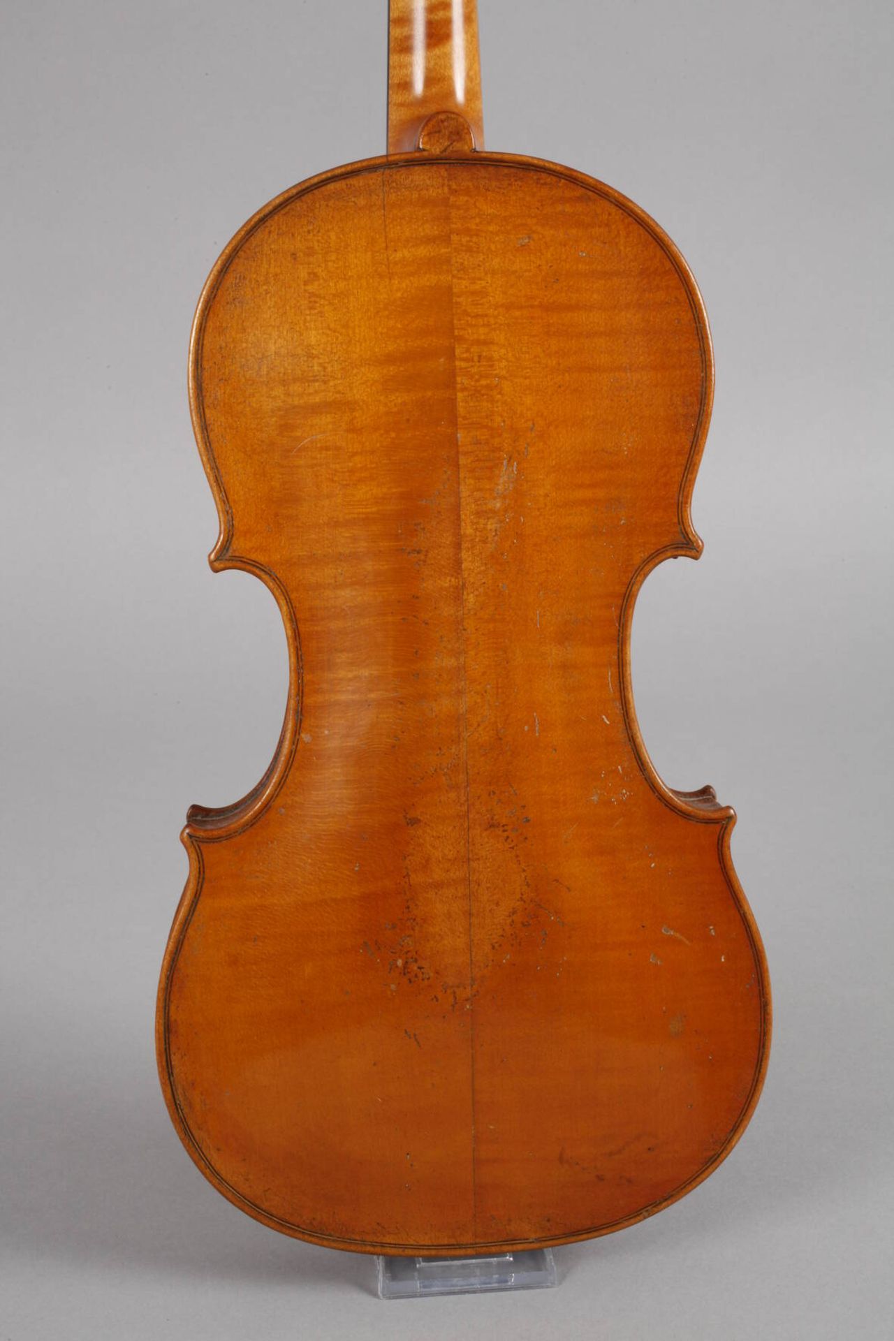 Violine im Etuiauf Klebezettel bez. Franz Simon, Geigenmacher in Mittenwald No 26 und dat. 1855, - Bild 3 aus 9