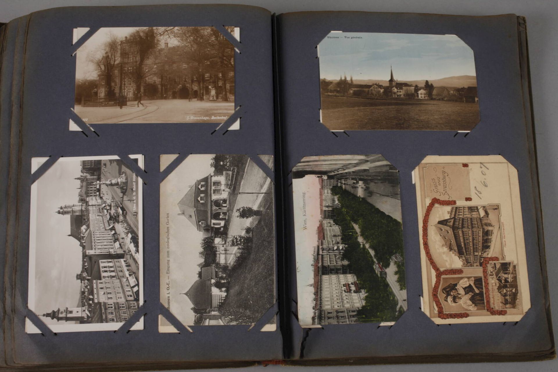 Ansichtskartenalbum Europavor 1945, ca. 300 vorwiegend topographische Ansichtskarten, teilweise - Bild 6 aus 8