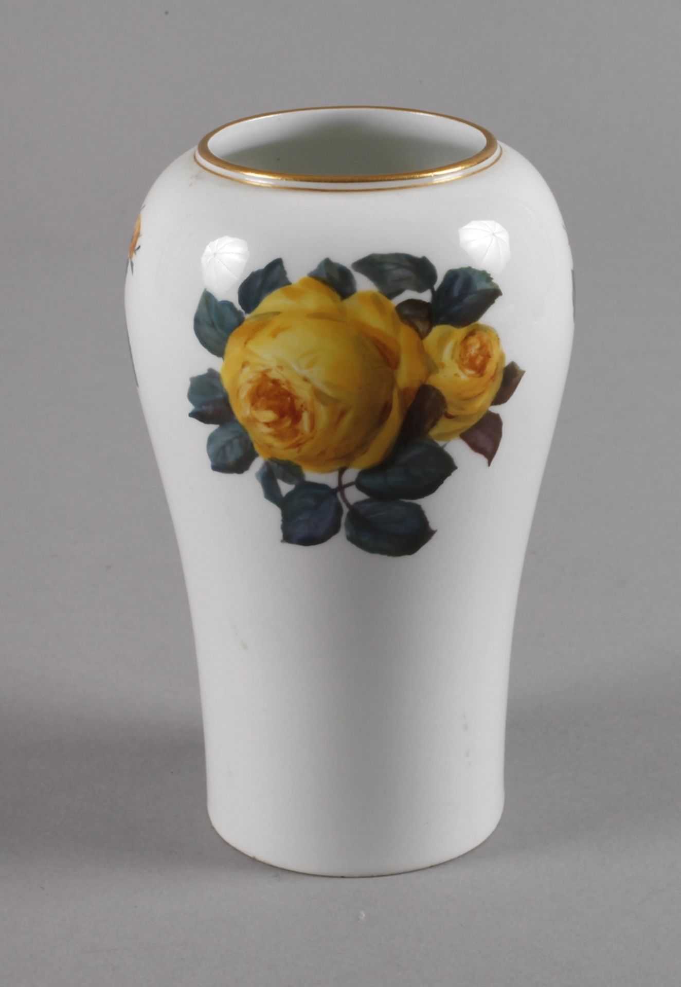 Meissen "Jugendstil-Vase"Entwurf Theodor Grust 1902-1904, zeitnahe Ausführung, unterglasurblaue