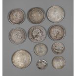Konvolut SilbermünzenTaler Friedrich der Große 1786 A, ss+ mit Justierspuren, G ca. 22 g. - Taler