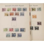 Sammlung Briefmarken Tschechoslowakei 1918-1938tschechische Republik, meist gestempelt und beginnend