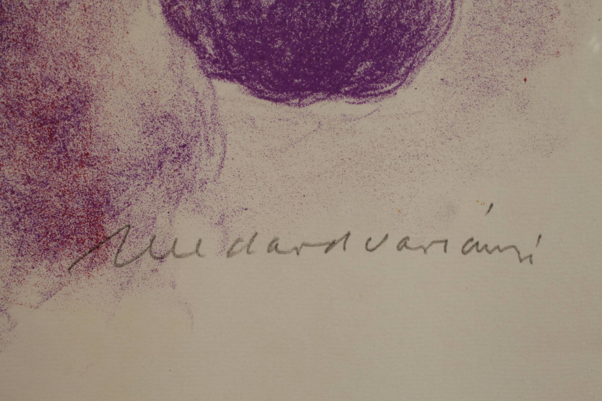 Medard Varsanyi, Lilithnackte junge Frau, auf Schimmel reitend, Farblithographie, unter der - Bild 3 aus 3