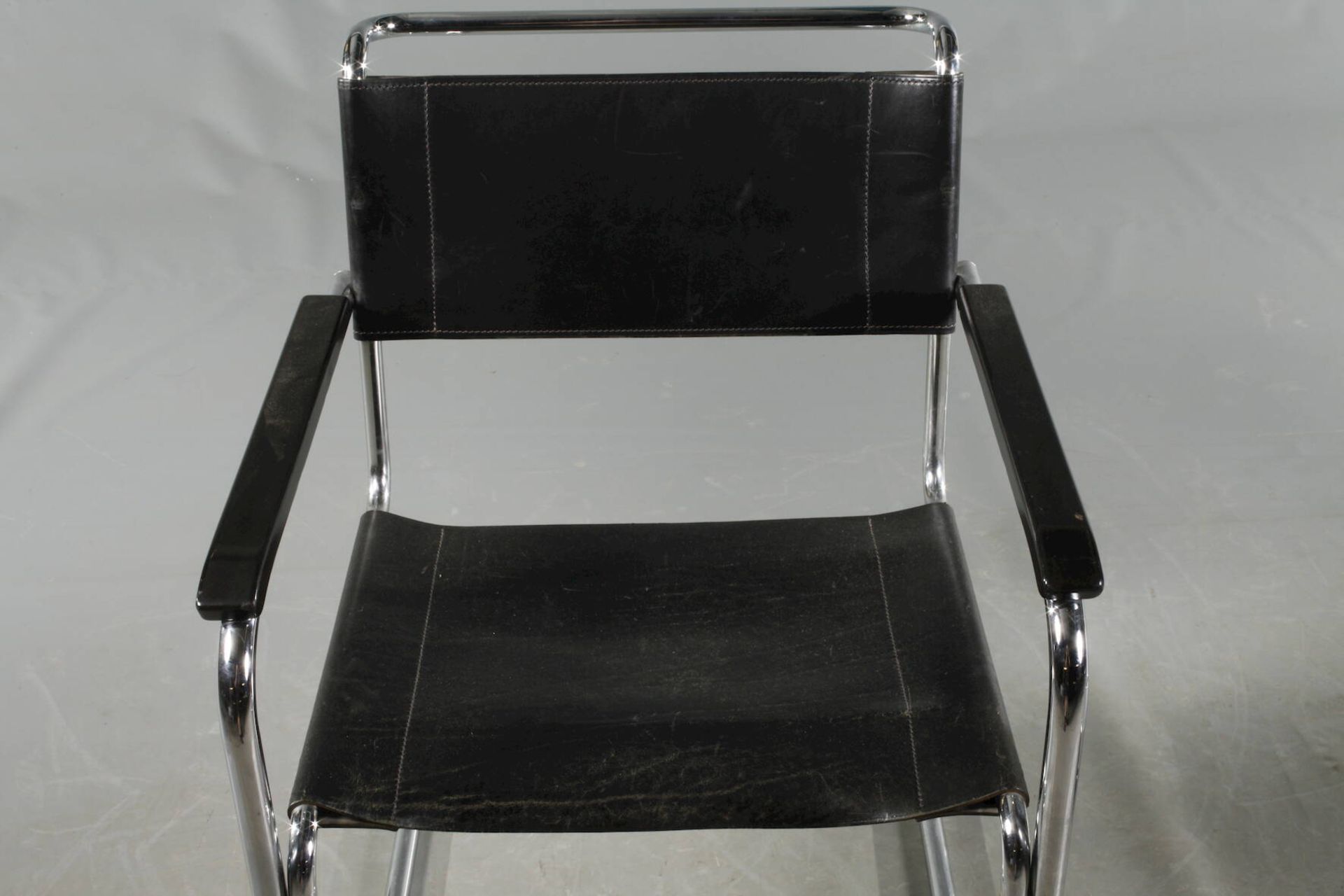 Zwei Stahlrohrsessel Thonet Entwurf Mart Stam, Modell S 34, Ausführung Thonet, 1960/70er Jahre, - Bild 2 aus 7