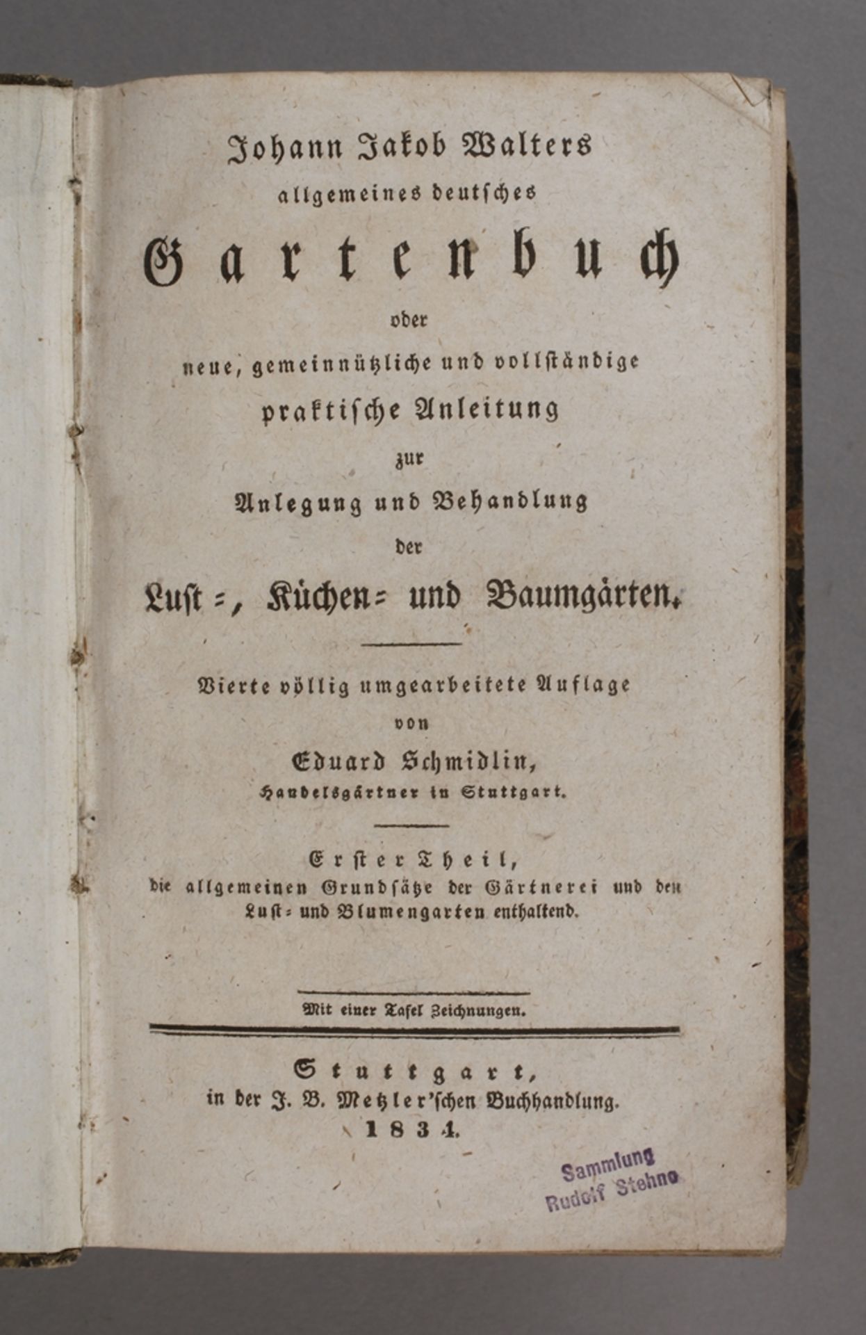 Johann Jakob Walters allgemeines deutsches Gartenbuchoder neue, gemeinnützliche und vollständige