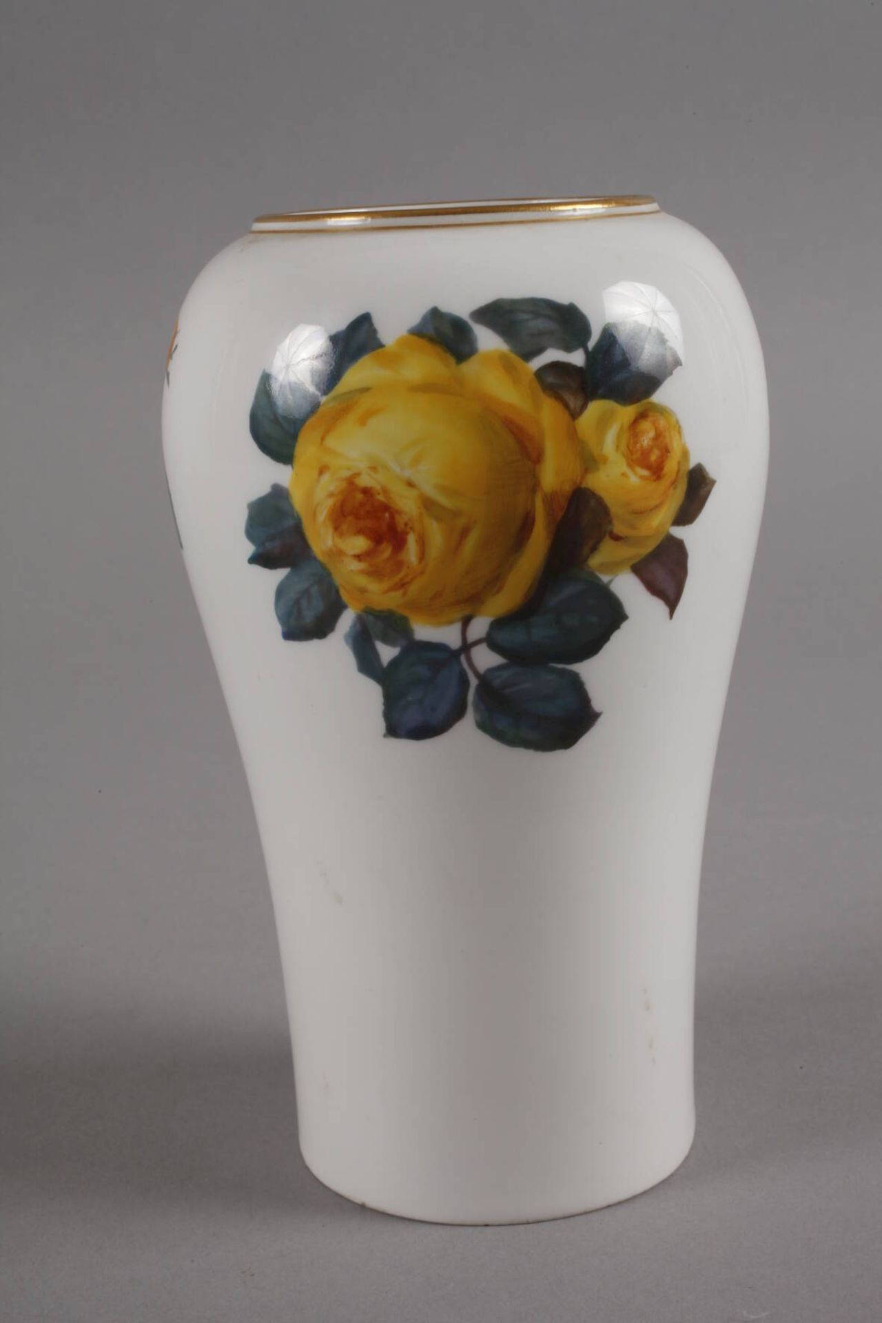 Meissen "Jugendstil-Vase"Entwurf Theodor Grust 1902-1904, zeitnahe Ausführung, unterglasurblaue - Bild 4 aus 6