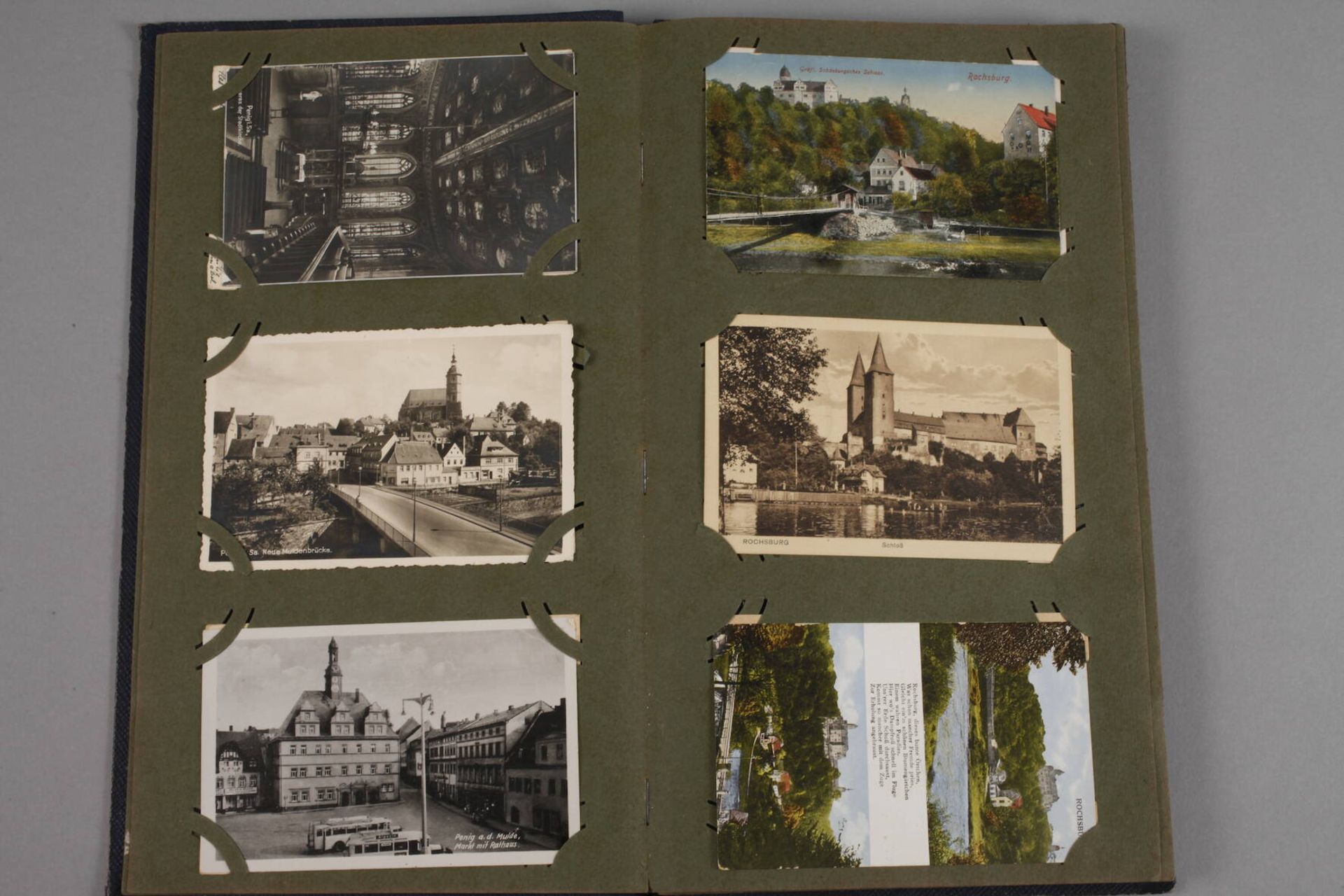 Ansichtskartenalbum Sachsenvor 1945, ca. 100 topographische Ansichtskarten von Plauen, Penig, - Bild 3 aus 8