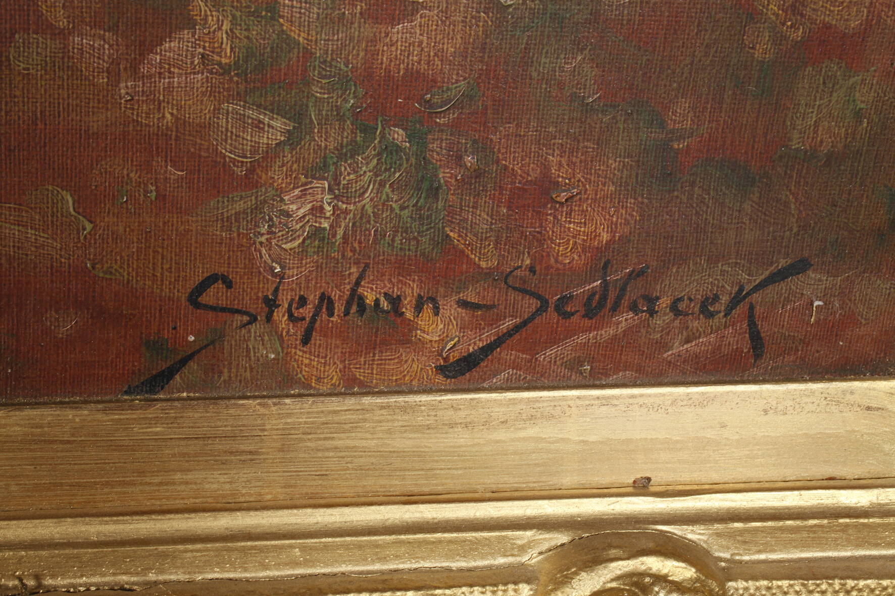 August Stephan, Musizierende BarockgesellschaftBlick in herrschaftliches barockes Interieur, mit - Bild 5 aus 9