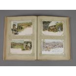 Ansichtskartenalbumvor 1945, ca. 70 vorwiegend topographische Ansichtskarten, u. a. Gruss aus