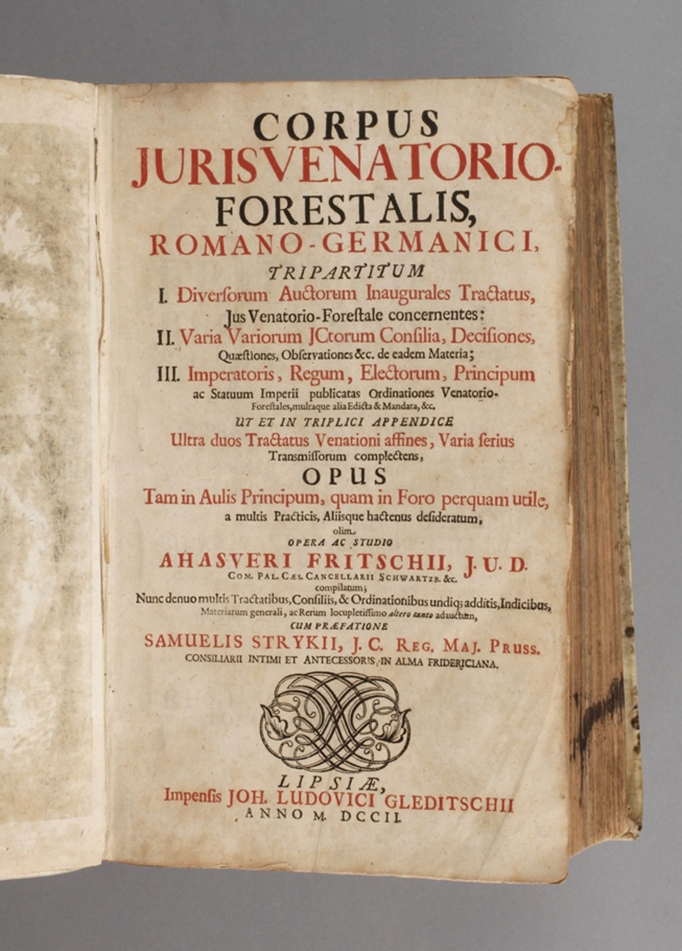 Corpus Juris Venatorio Forestalisromano-germanici, tripartitum [...] ut et in triplici appendice