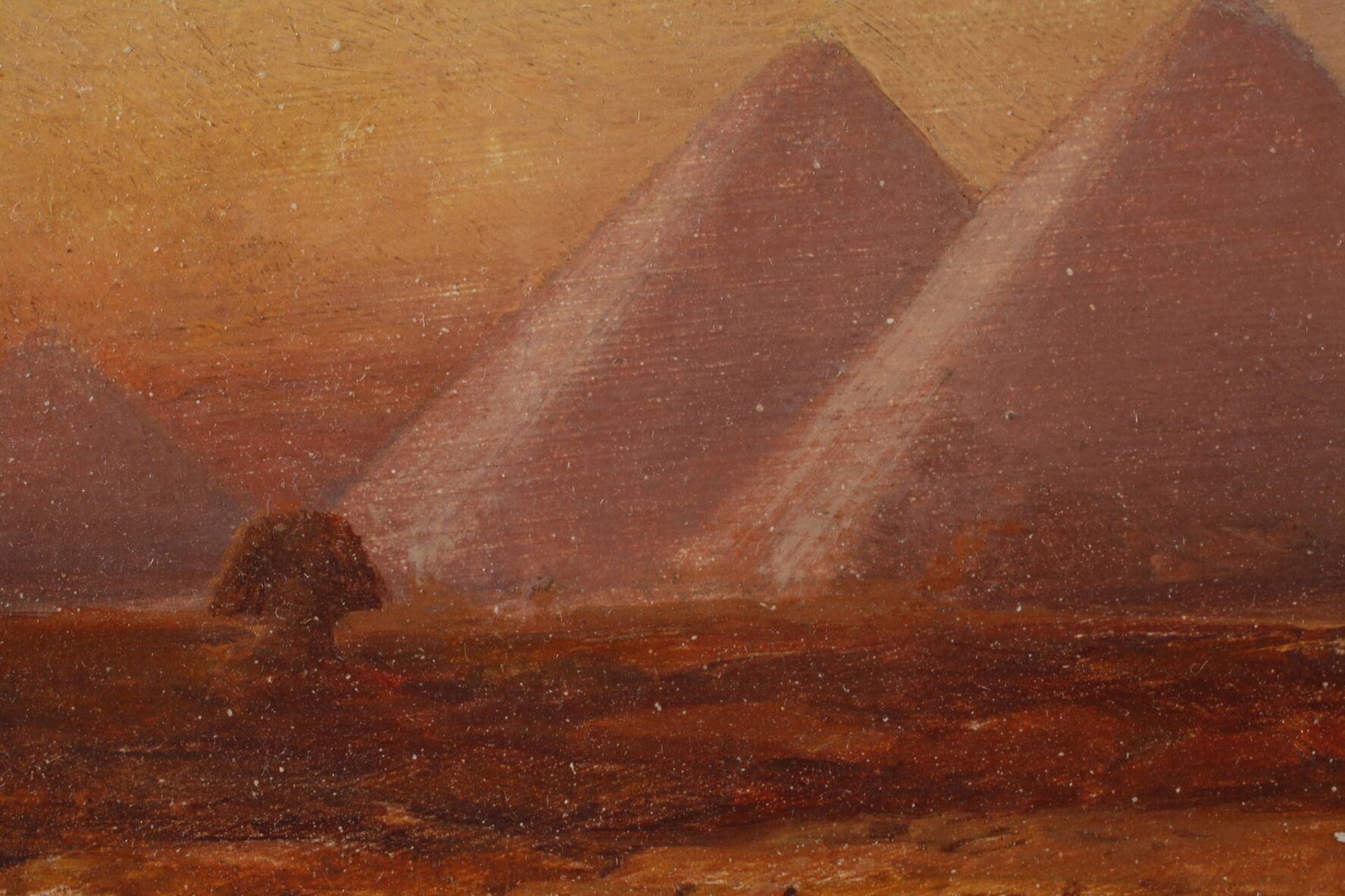 Bernhard Fiedler, Die Pyramiden von Gizehstimmungsvolle Darstellung der drei größten Pyramiden der - Bild 4 aus 6