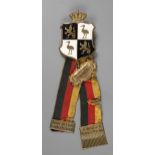 Mitgliedsabzeichen Reuß - LandeskriegerverbandÄltere Linie, um 1900, Anhänger: Militärverein